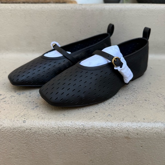 Rag & Bone Spire Mary Jane Leather Ballerina Flats - Picture 1 of 11